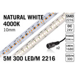 AppLamp ProLine ACTIE! PRO LINE 4000K Neutraal Wit Led Strip | 5m 300 Leds pm Type 2216 24V Losse Strip