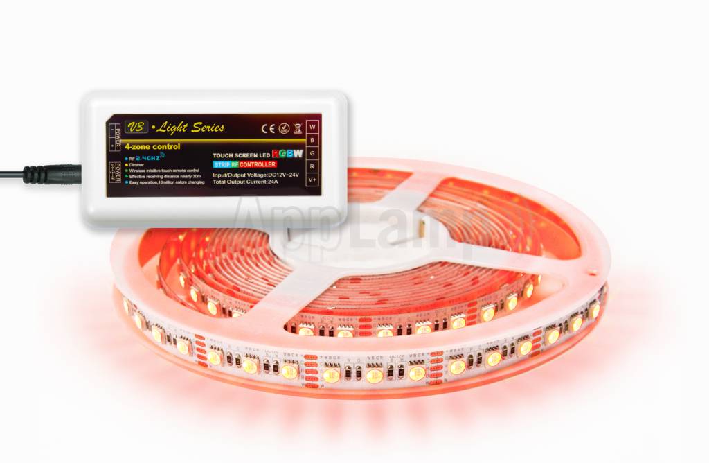Mi·Light RGBW Ultra 4 in 1 Led Strip uitbreidingsset met controller en adapter | 60 Leds pm Type 5050 12V 20W pm
