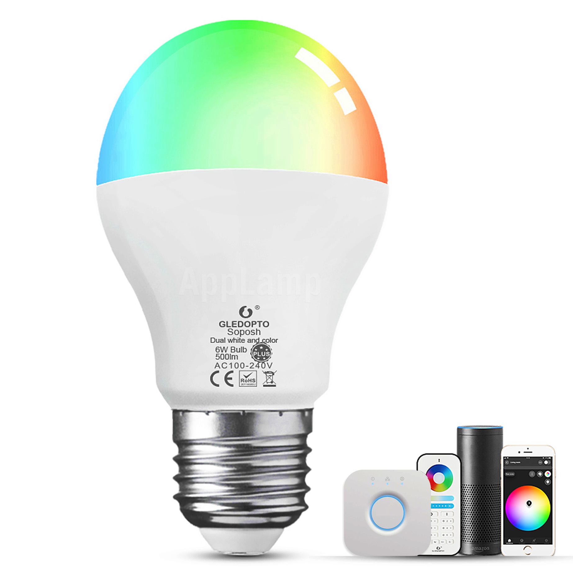 GLEDOPTO GLEDOPTO Zigbee RGB+CCT E27 Lamp | 6W 230V | GL-B007ZS
