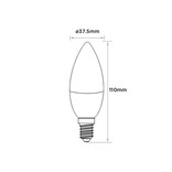 Mi·Light Wifi LED Lamp Mi-Light 4W RGB+Dual White E14 Kaarslamp. Op afstand bedienbaar