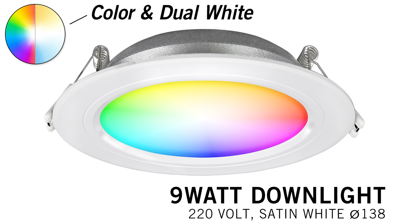 RGB kleur Dual White 9Watt 220Volt Mi-Light LED inbouwspot Los | AppLamp.nl