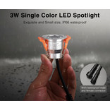 Mi·Light Miboxer 3W Extra Warm Wit  Mini LED spotje. Waterdicht IP66, 12Volt, Ø 42mm