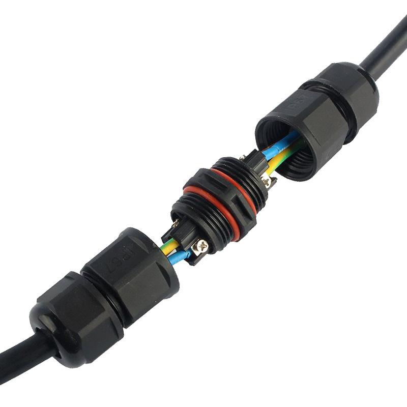 Waterdichte connector 3-aderige kabelverbinder - soldeervrij IP68