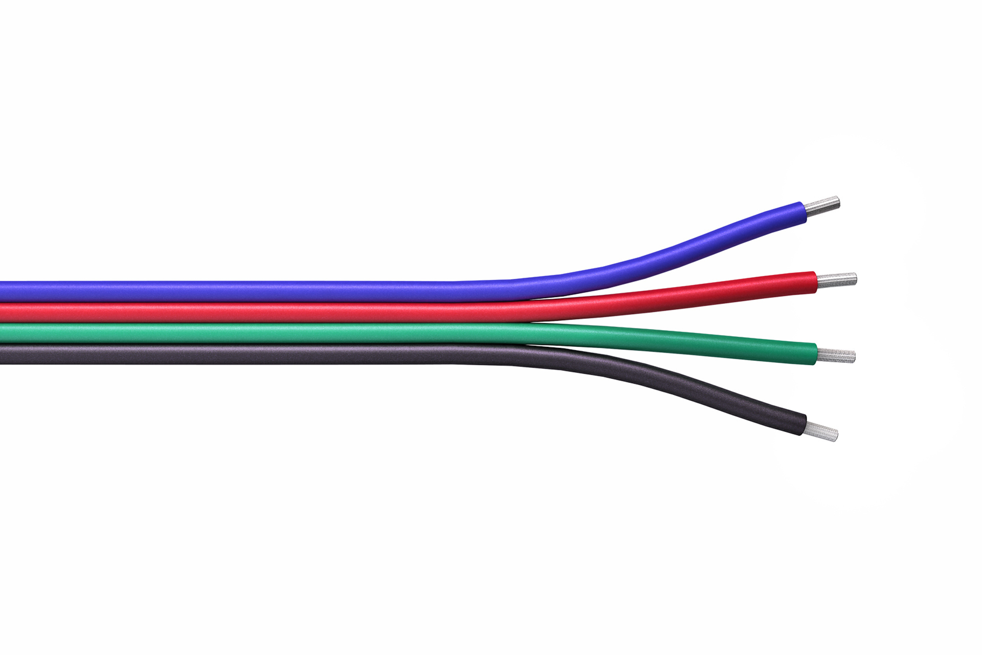 4-aderige Platte Kabel 22 AWG RGB