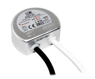 MWPower Mini Waterdichte Voeding Ø58mm - DC 24V 30 Watt 1.25A - IP66