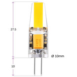 LED G4 steeklampje | COB 2W | Warm Wit 2700K | Extra Klein | 12V AC/DC | niet dimbaar