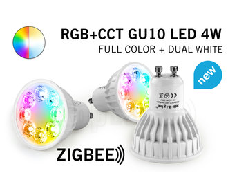 Mi·Light Mi-Light Zigbee 4W RGBWW Kleur + Dual White Dimbaar GU10 LED Spot 220V