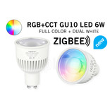 Mi·Light Mi-Light Zigbee 3.0 6W RGBWW Kleur + Dual White Dimbaar GU10 LED Spot 220V