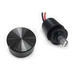 Mini LED inbouwdimmer draaiknop zwart 12V-24V, 4A, IP65 waterproof