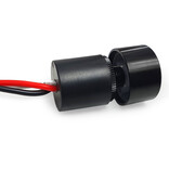 Mini LED inbouwdimmer draaiknop zwart 12V-24V, 4A, IP65 waterproof