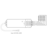 Mi·Light Miboxer 75W 24Volt Voeding en Controller in  één voor Enkelkleur/Dualwhite/RGB/RGBW/RGBCCT Ledstrips