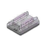 COB LED koppelstuk voor enkelkleurige ledstrips, soldeervrij. Voor 8mm ledstrips