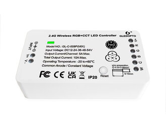 GLEDOPTO RGBW+CCT Gledopto Zigbee Pro Controller GL-C-008P MIX| 12-54 Volt