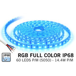 ACTIE! RGB IP68 Waterdicht Led Strip | 60 Leds pm 5m Type 5050 12V 14,4W pm