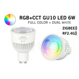 Mi·Light Mi-Light Zigbee 3.0 + RF 6W RGBWW Kleur + Dual White Dimbaar GU10 LED Spot 220V
