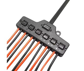 Applamp 6-Weg DC Voeding Splitter met klemcontacten