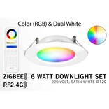 Mi·Light Mi-Light Zigbee 3.0+RF 6W RGB+CCT LED Inbouwspot + Afstandsbediening
