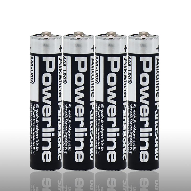 Panasonic Panasonic INDUSTRIAL Powerline Alkaline Batterijen 4-pack AAA 1,5 Volt afbeelding