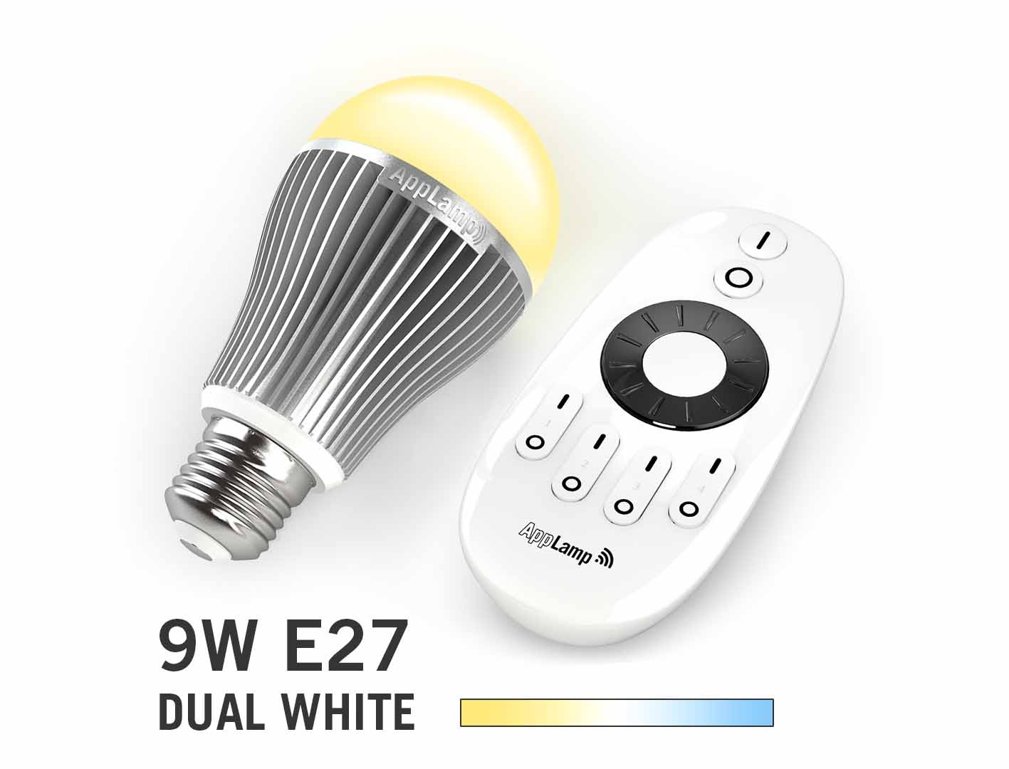 Mi·Light Mi-light 9W Dual White E27 Set RF Wifi LED Lampen afbeelding
