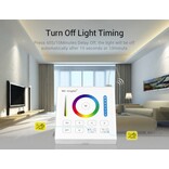 Mi·Light Zwarte RGB+ DualWhite (RGB+CT) Touch Wandbediening Opbouw, 1-Zone, RF, 2xAAA