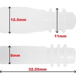 Applamp Siliconen begin stuk voor IP68 Enkelkleurige COB LED-strip