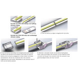 Applamp IP68 Waterdichte Flexibele Witte COB LED strip soldeervrije voedings connector voor 8-10mm ledstrips