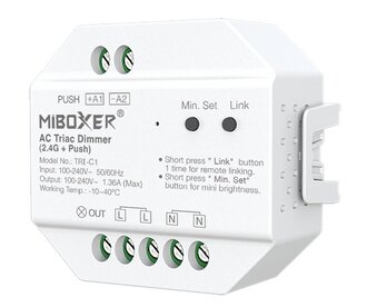 Mi·Light Miboxer 220Volt Triac Dimmer module RF draadloos + Push  dimmen | 300W