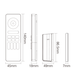 Mi·Light C5 Zwarte Touch Remote RGB+Dual White,  Mi-Light  RGBWW met 4-kanalen