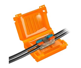 Applamp Waterdichte Gelbox met 2-Pins INOUT WAGO