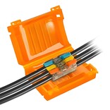 Applamp Waterdichte Gelbox met 3-Pins INOUT WAGO - 0,08 mm² tot 4,0 mm² kabeldikte