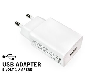 USB Oplader 5 Volt 1 Ampère