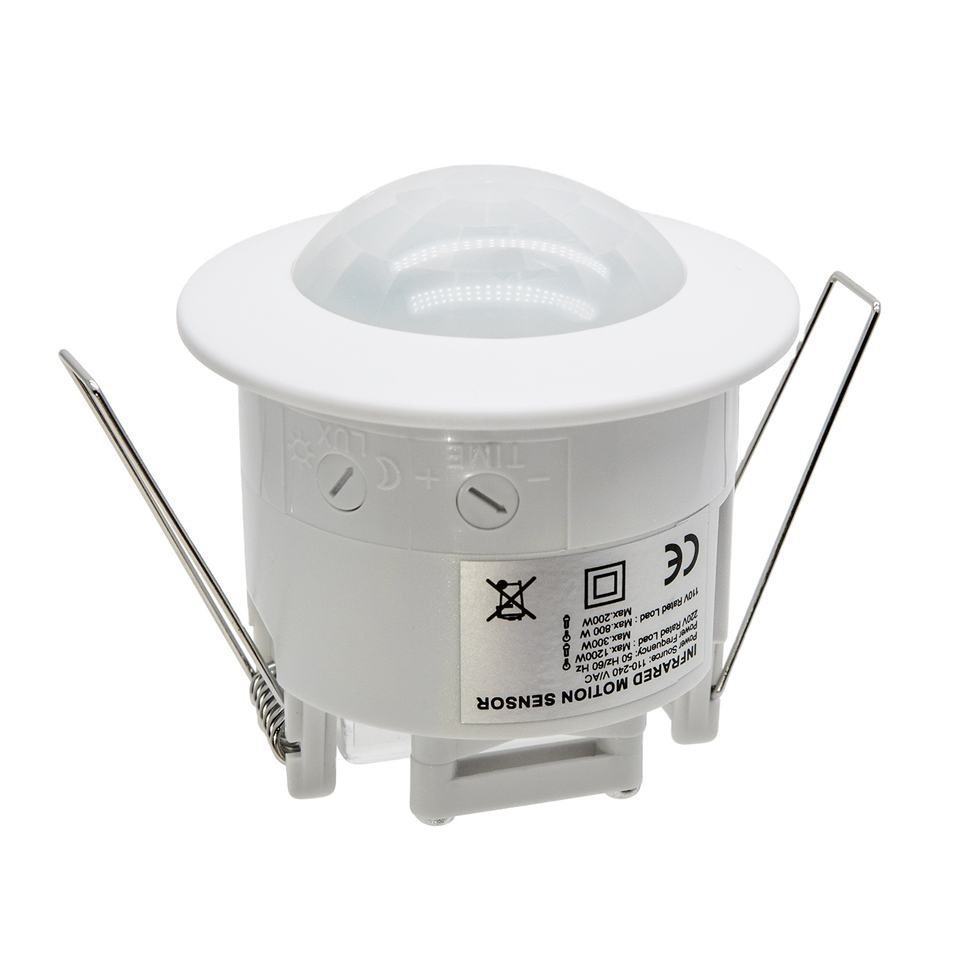 230 Volt inbouw PIR schakelaar 1200W | 10 ~ 420sec | 6m afbeelding