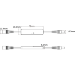 Mi·Light Mini Enkelkleurige LED strip controller 6A, 12V-24V (LOS)