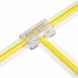 T-Connector Voor Witte COB LED strips, soldeervrij. Voor 8mm ledstrips