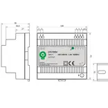 POS POS DIN100W12 - DIN Rail Voeding 12V 100W 8.3 Ampère