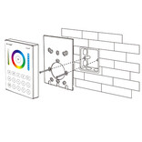 Mi·Light MiLight RGB+ DualWhite (RGB+CT) Touch Wandbediening Opbouw, 8-zones, RF, 2xAAA