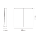 Mi·Light MiBoxer PUSH3 | 2 Zones draadloos dimpaneel (2,4 GHz) voor 2 zones