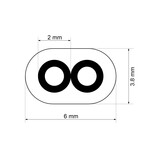 2-aderige platte kabel 0,75mm²