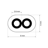 2-aderige kabel 1,5mm²  15AWG