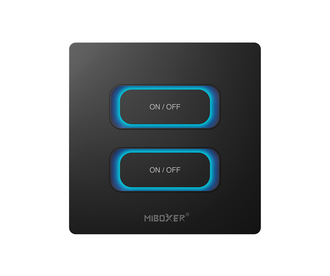 Mi·Light ESZ2B Zigbee 3.0 + 2.4G Wandschakelaar (zwart)