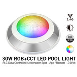 Miboxer IP68 Zwembad LED onderwaterlamp 30W Kleur+Dual Wit RGB+CCT 24V