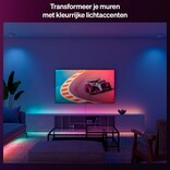 Philips Hue Essential Philips Hue Essential LED Strip - 5m - Gekleurd licht - Dimbaar - Knip op maat- Bediening via onze app of met je stem | 15.3 Watt