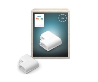 Philips Hue Philips Hue Flux Hoekconnector - Verbindt 2 hoekstrips in 90° hoek - Doorlopende gelijkmatige lichtlijn - 4 stuks