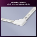 Philips Hue Philips Hue Flux Hoekconnector - Verbindt 2 hoekstrips in 90° hoek - Doorlopende gelijkmatige lichtlijn - 4 stuks