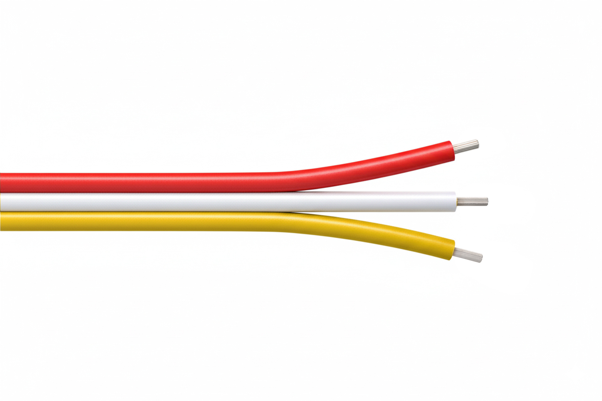 3-aderige 20AWG Platte kabel 3x0,5mm voor dual white led strips afbeelding