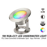 Miboxer IP68 LED Onderwaterlamp 9W Kleur+Dual Wit RGB+CCT 24V
