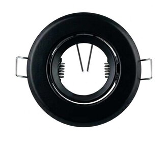 Applamp Elio GU10 Inbouwspot Ø90 mm Zwart – Kantelbaar Armatuur