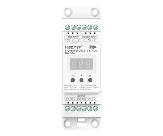 Mi·Light Miboxer D5-T 5-kanaals DMX512 & RDM Decoder (DIN RAIL)