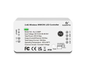 GLEDOPTO Dual White Gledopto Zigbee Controller GL-C-006P | 12-54V 270W