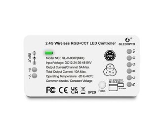 GLEDOPTO RGBW+CCT Gledopto Zigbee Pro Controller GL-C-008P MIX| 12-54 Volt